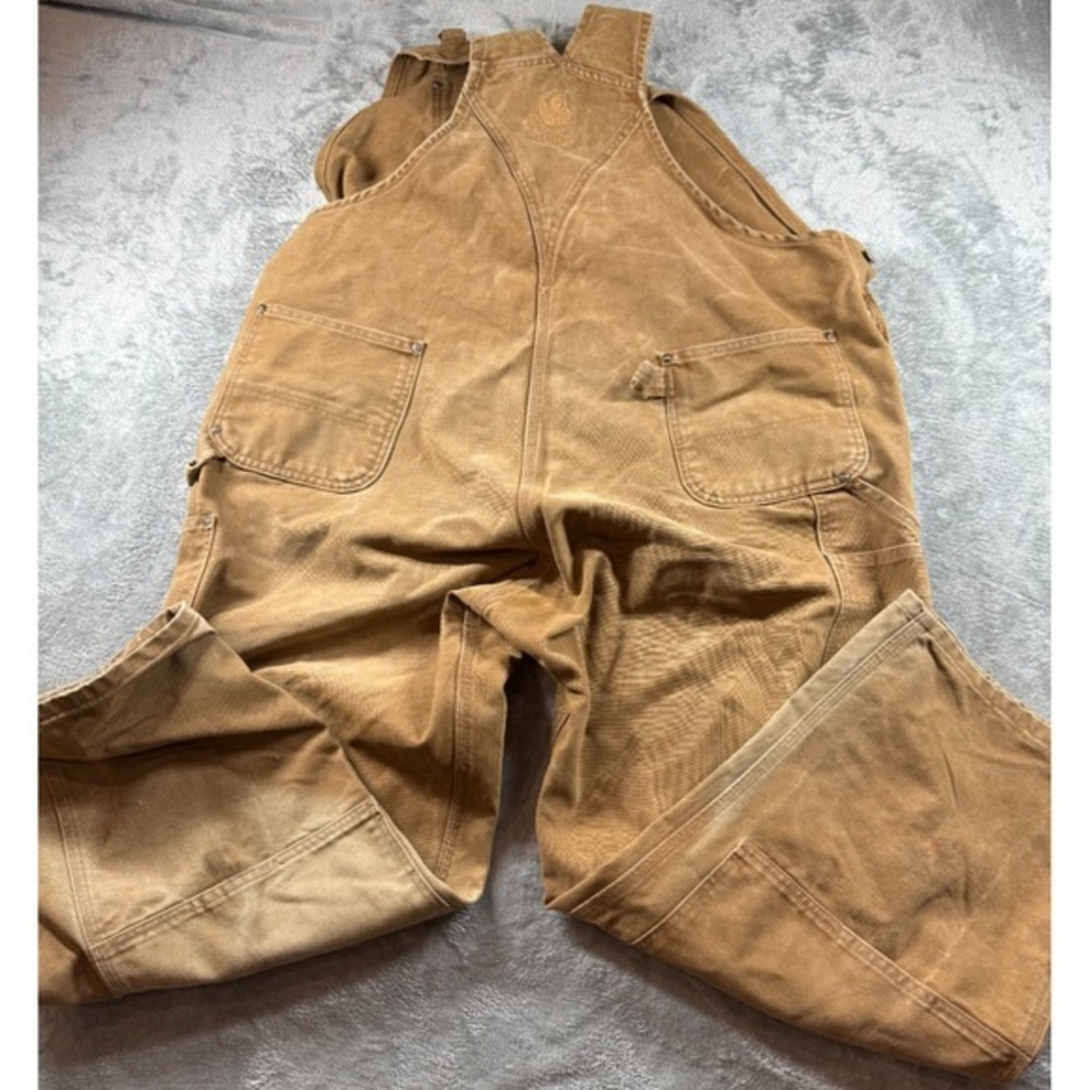 Carhartt R06 211 Overalls 46x30 Brown Duck Double Kne… - Gem